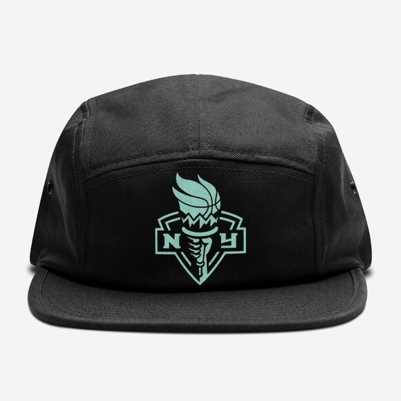 Other - NEW York Liberty 5 Panel Camper Strapback Hat BLACK